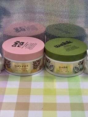 Bath & Body Works Pink Pineapple & Waikiki Beach Coconut Body Butter Set NEW